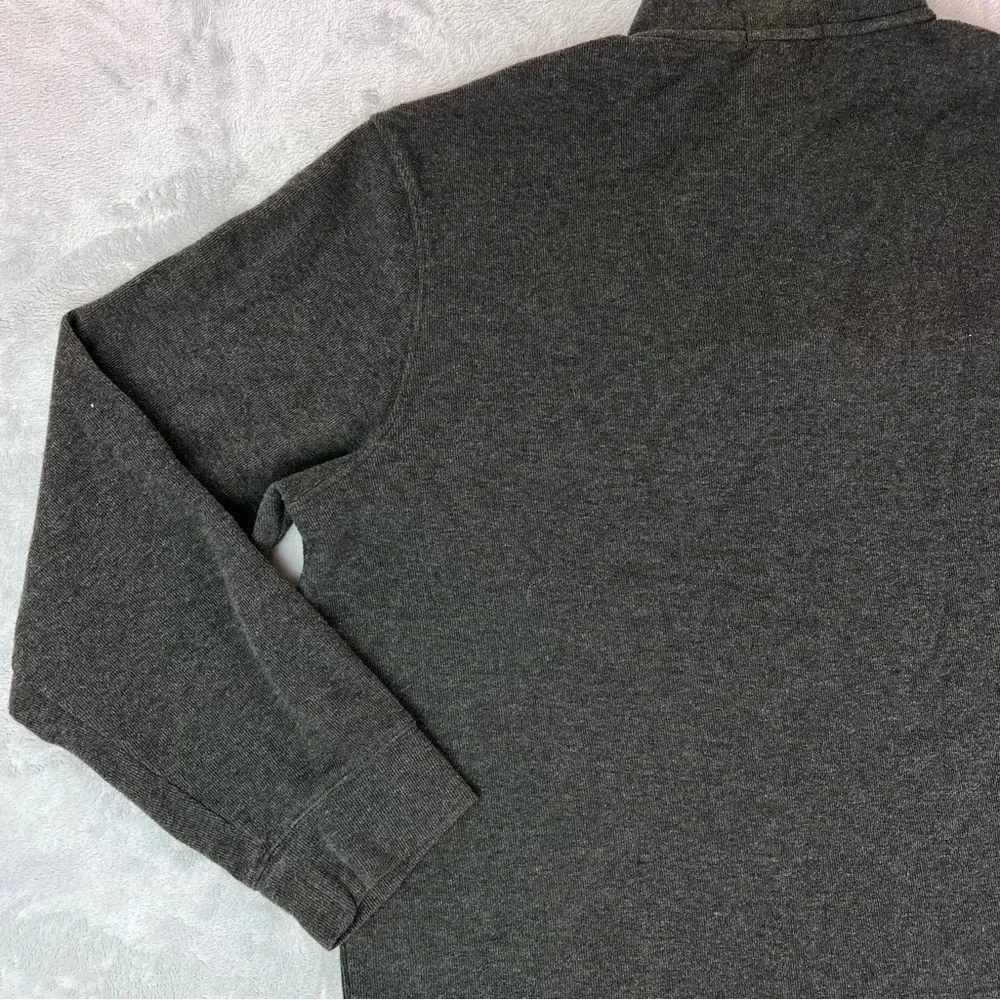 Polo Ralph Lauren Estate Rib Size XL Sweater Dark Gray 1/4 Zip Knitted‎ Pullover